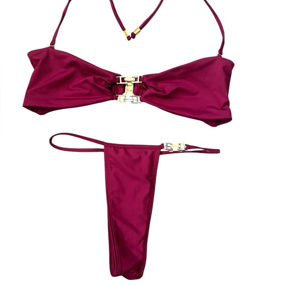 Heart of Sun Elektra Bikini Set Burgundy Limited Edition Wine - Picture 14 of 14